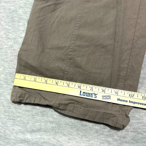 Harper and Ivy Cargo Pants Womens Large Gray Wide Leg Modern Chic Utility - Picture 3 of 14